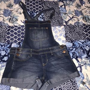 Dark wash shorts